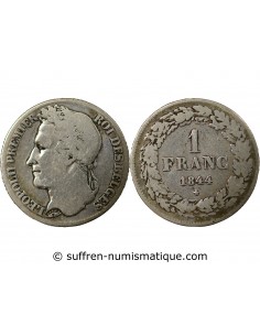 BELGIQUE, LEOPOLD Ier - FRANC ARGENT 1844