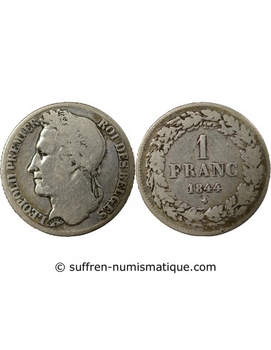BELGIQUE, LEOPOLD Ier - FRANC ARGENT 1844