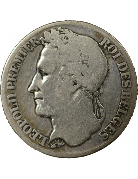 BELGIQUE, LEOPOLD Ier - FRANC ARGENT 1844