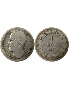 BELGIQUE, LEOPOLD Ier - FRANC ARGENT 1844 2
