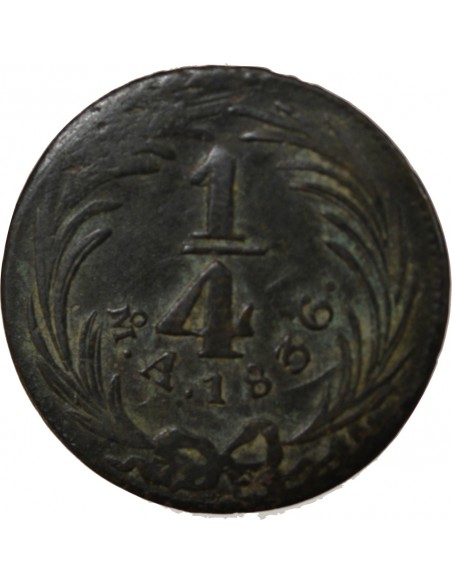 Mexique 1/4 Real Cuivre 1836 Mo Mexico City