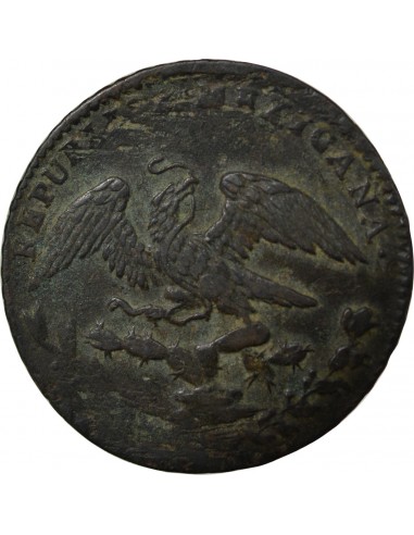 Mexique 1/4 Real Cuivre 1836 Mo Mexico City