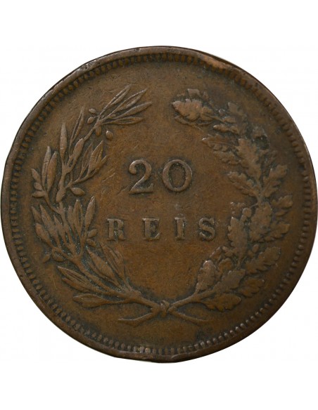 Portugal Carlos Ier 20 reis Bronze 1892 Lisbonne
