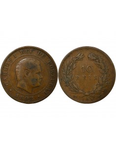 Portugal Carlos Ier 10 Reis Bronze 1892 A Paris 2