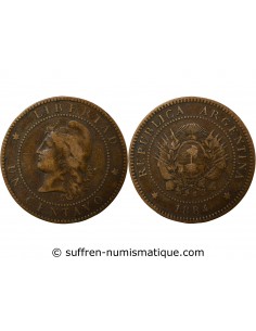 Argentine 1 centavo Bronze 1884