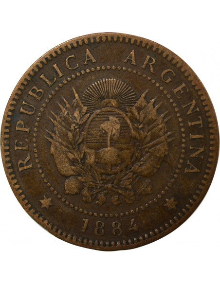 Argentine 1 centavo Bronze 1884