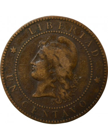 Argentine Centavo Bronze 1884