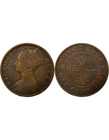 Hong-Kong Victoria, Reine 1 cent Bronze 1901 H Heaton