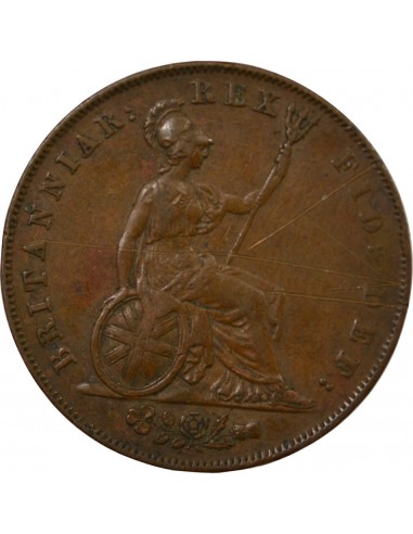 Grande Bretagne George IV, Roi de Grande-Bretagne et d´Irlande 1/2 penny Cuivre 1826