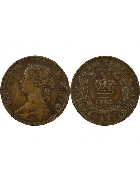 Canada Victoria, Reine 5 Cents Bronze 1885 Londres