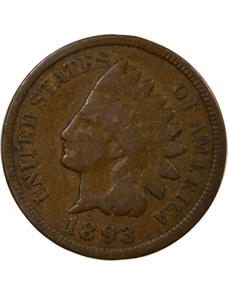 USA Cent Bronze 1893 Philadelphie