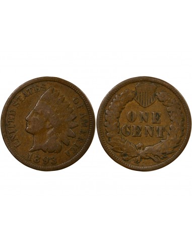 USA 1 cent Bronze 1893 Philadelphie