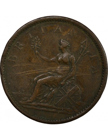 Grande Bretagne George III, Roi de Grande-Bretagne et d´Irlande 1 penny Cuivre 1807