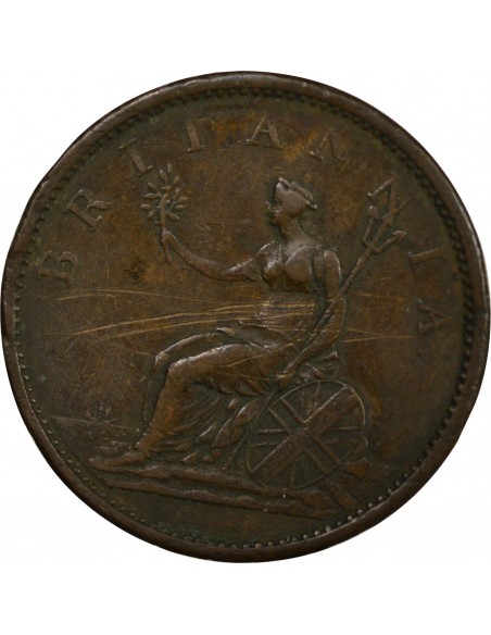 Grande Bretagne George III, Roi de Grande-Bretagne et d´Irlande Penny Cuivre 1807