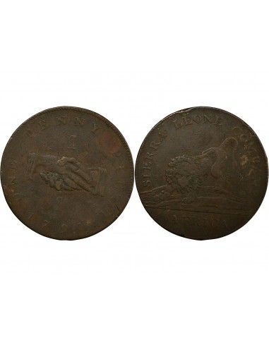Sierra Leone Penny Cuivre 1791 Londres