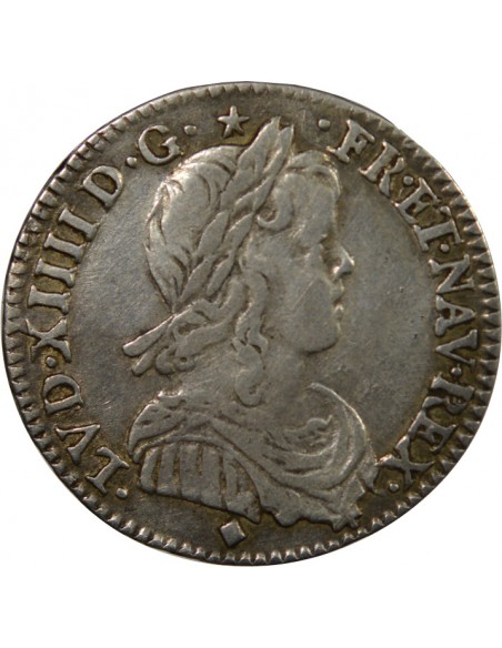 Louis XIV 01-déc ecu Argent 1657 D Lyon