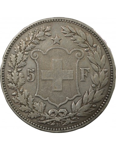 SUISSE - 5 FRANCS ARGENT 1891 BERNE