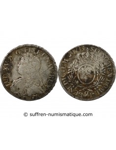 LOUIS XV - ECU AUX BRANCHES D'OLIVIER 1733 9 RENNES