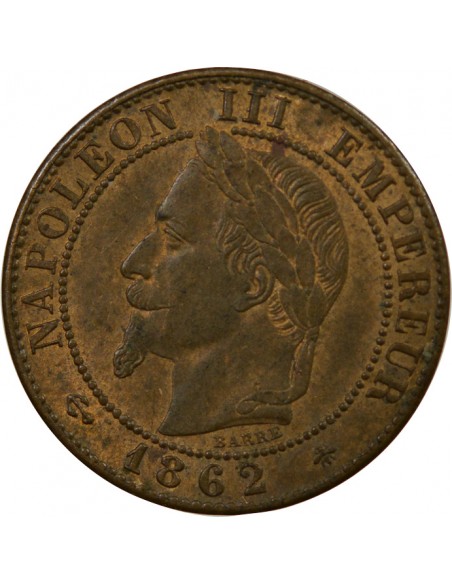 Napoléon III 1 centime Bronze 1862 A Paris