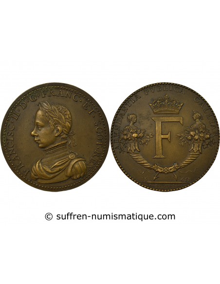 François II 1 médaille Bronze 1560