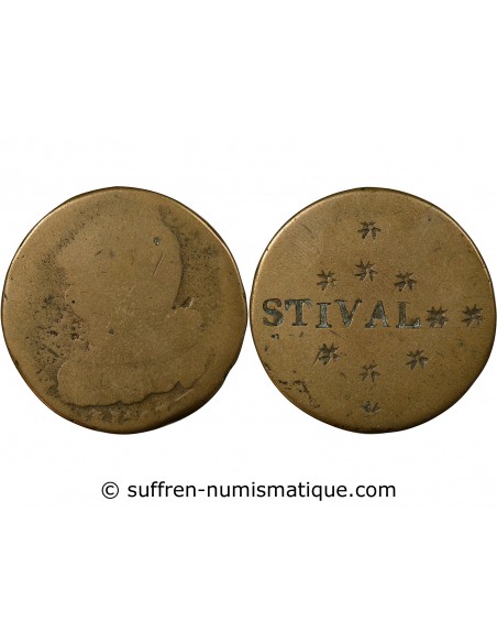 LOUIS XVI, CONSTITUTION - 2 SOLS AU FAISCEAU 1793 BB STRASBOURG