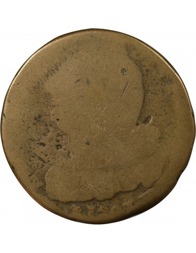 LOUIS XVI, CONSTITUTION - 2 SOLS AU FAISCEAU 1793 BB STRASBOURG