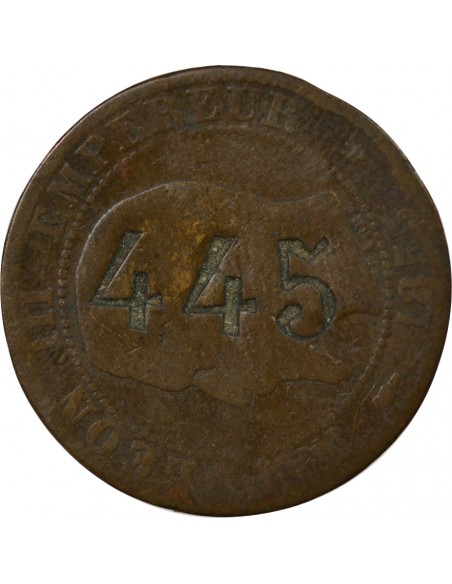 Napoléon III 1 jeton Bronze 1855
