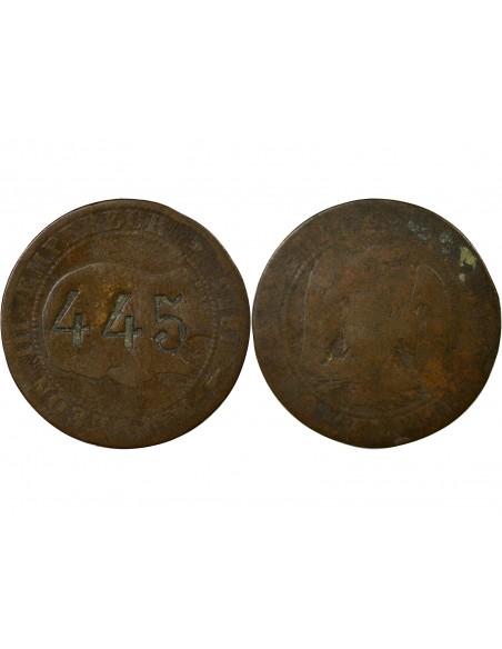 Napoléon III 1 jeton Bronze 1855