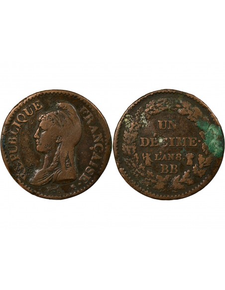 DUPRE - DECIME L'AN 8 BB STRASBOURG