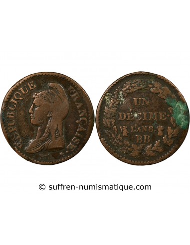 DUPRE - DECIME L'AN 8 BB STRASBOURG