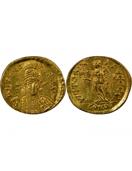 Rome Empire Zénon 1 solidus Or 476-491 Constantinople