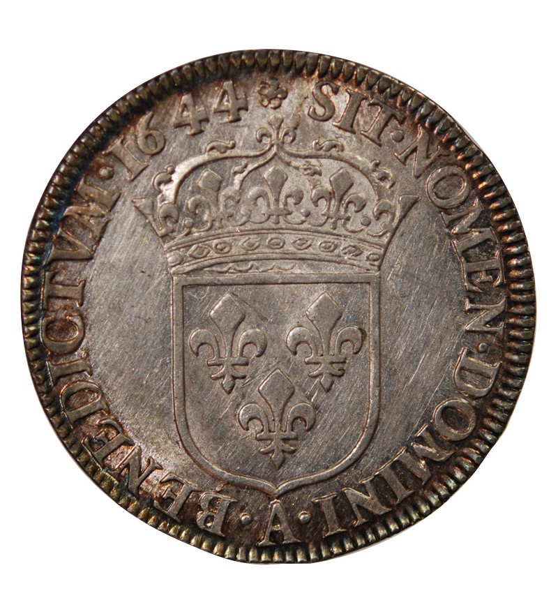 Louis XIV 01-avr ecu Argent 1644 A Paris