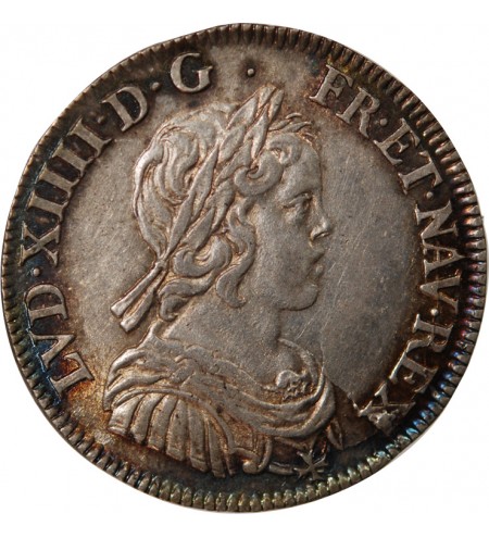 Louis XIV 01-avr ecu Argent 1644 A Paris