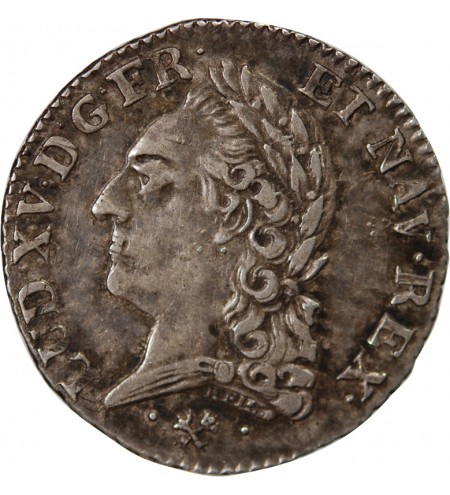 Louis XV 01-mai ecu Argent 1772 L Bayonne