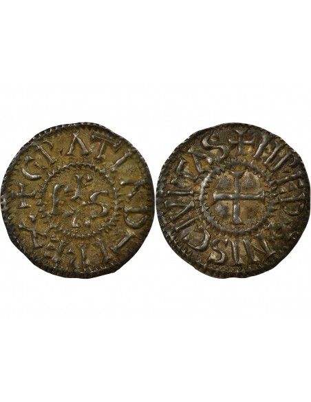 CAROLINGIENS, CHARLES II LE CHAUVE - DENIER ARGENT - 864 / 875, RENNES