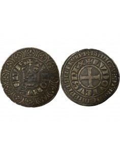 Louis IX dit Saint-Louis Gros Tournois Argent 1266-1270 2