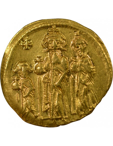 Empire Byzantin Héraclius 1 solidus Or 626-629 Constantinople