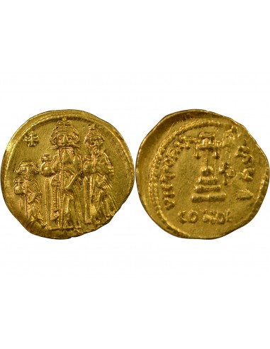 Empire Byzantin Héraclius 1 solidus Or 626-629 Constantinople