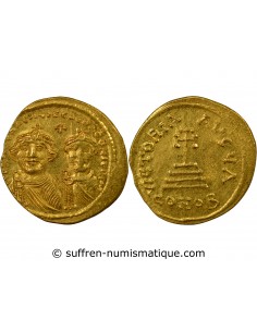 Empire Byzantin Héraclius 1 solidus Or 626-629 Constantinople