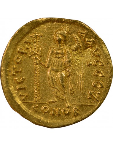 Empire Byzantin Zénon 1 solidus Or 476-491 Constantinople