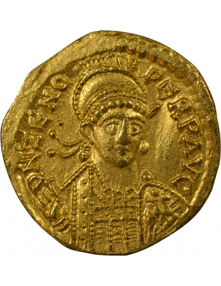 Rome Empire Zénon 1 solidus Or 476-491 Constantinople