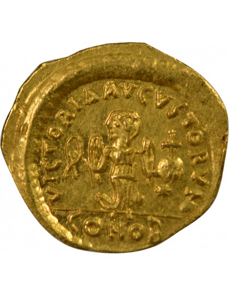 JUSTIN Ier - TREMISIS OR 518 / 527 CONSTANTINOPLE