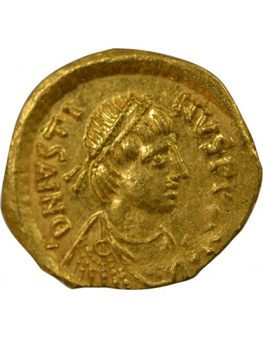 JUSTIN Ier - TREMISIS OR 518 / 527 CONSTANTINOPLE