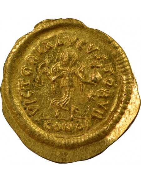 Empire Byzantin Justinien Ier 1 tremissis Or 527-565 Constantinople