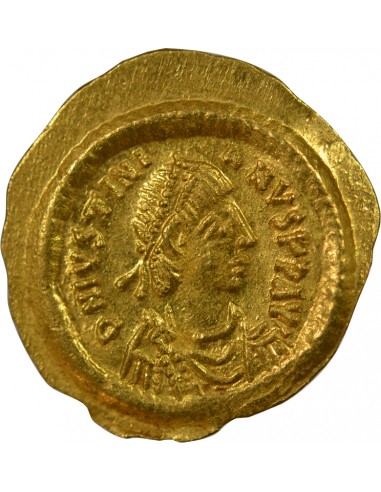 Empire Byzantin Justinien Ier 1 tremissis Or 527-565 Constantinople