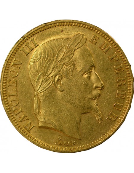 NAPOLEON III ﻿- 50 FRANCS OR 1866 BB STRASBOURG