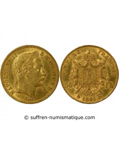 NAPOLEON III ﻿- 50 FRANCS OR 1866 BB STRASBOURG