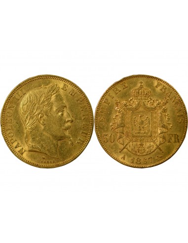NAPOLEON III ﻿- 50 FRANCS OR 1867 A PARIS