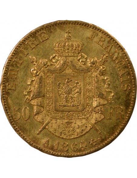 NAPOLEON III ﻿- 50 FRANCS OR 1867 A PARIS