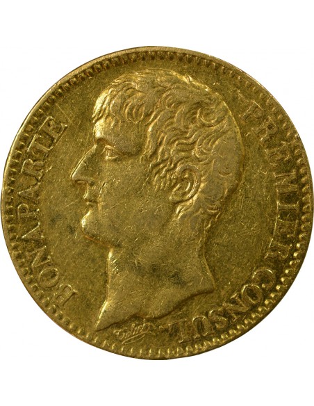 Napoléon Ier, Empereur de France, Roi d'Italie 40 Francs Or AN XI A Paris